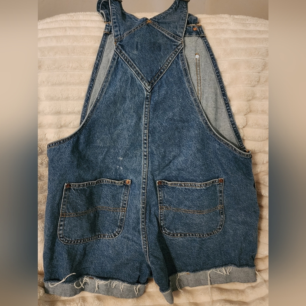 Old Navy Blue Denim Overalls - Picture 2 of 3
